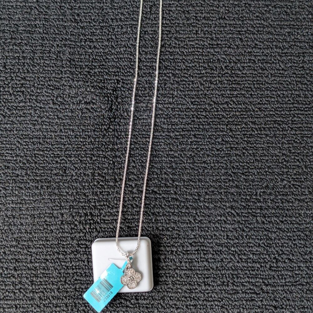 Sterling Silver .925 Moissanite 0.69 CTW Pendant Necklace โ 18 Inch